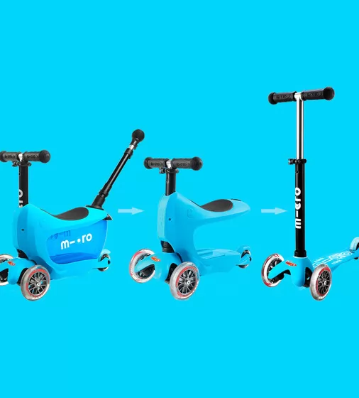 Самокат Micro серии Mini2go Deluxe Plus" - Голубой" - MMD034_11.jpg - № 11