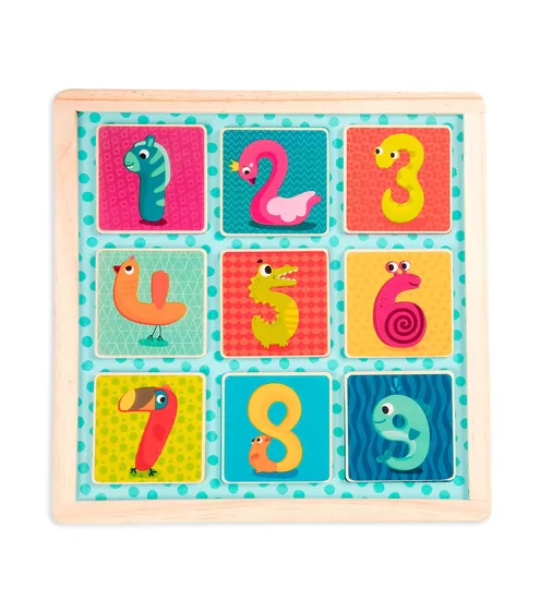 Деревянная игрушка-вкладыш - Магнитные цифры - BX1848GZ_1.jpg - № 1