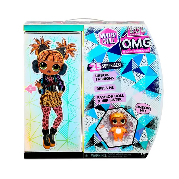 Игровой набор с куклой L.O.L. Surprise! серии O.M.G Winter Chill" – Леди-Китти"
