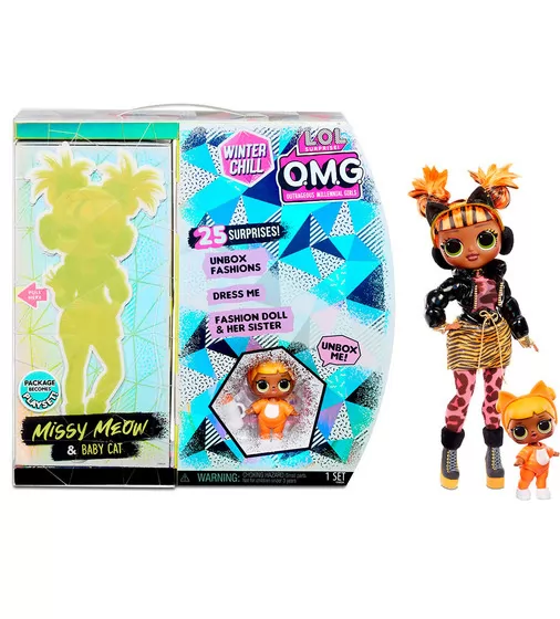 Игровой набор с куклой L.O.L. Surprise! серии O.M.G Winter Chill" – Леди-Китти" - 570271_1.jpg - № 1