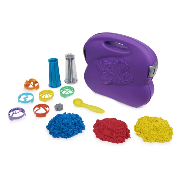 Набор песка для детского творчества - KINETIC SAND ВЕСЕЛЫЕ ВИХРИ (907 g песка, аксесс.)