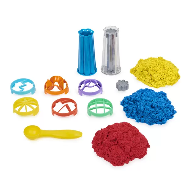 Набор песка для детского творчества - KINETIC SAND ВЕСЕЛЫЕ ВИХРИ (907 g песка, аксесс.)