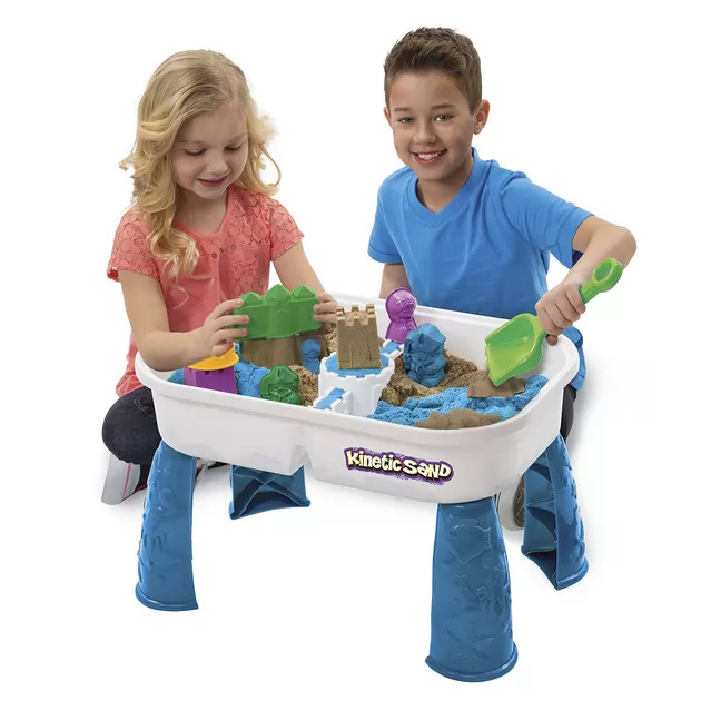 Набор песка для детского творчества - KINETIC SAND TABLE с двумя видами песка