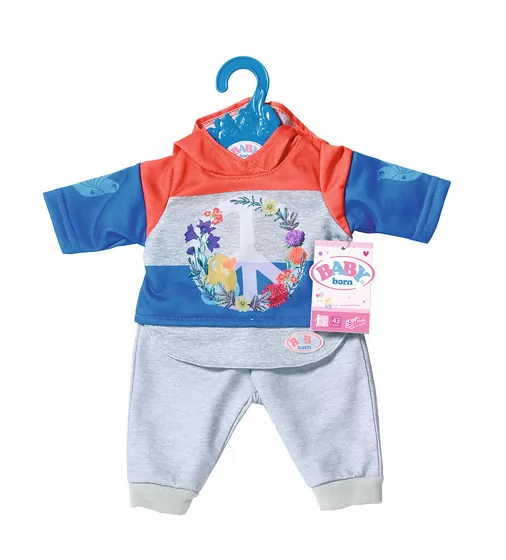 Набор одежды для куклы BABY born - Трендовый спортивный костюм (синий) - 826980-2_7.jpg - № 7