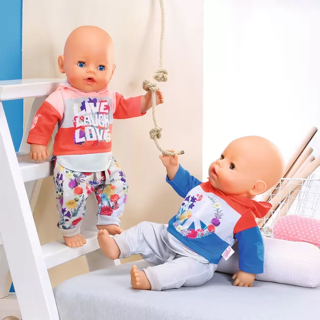 Набор одежды для куклы BABY born - Трендовый спортивный костюм (синий)