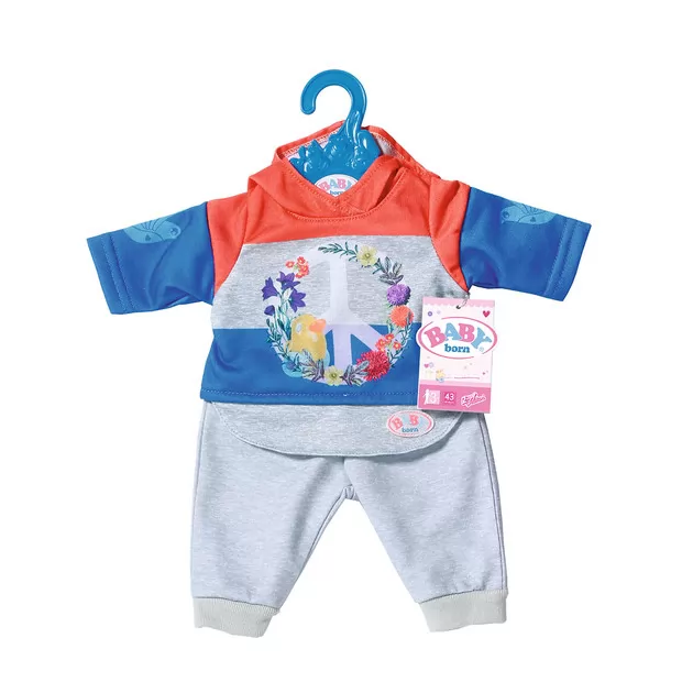 Набор одежды для куклы BABY born - Трендовый спортивный костюм (синий)