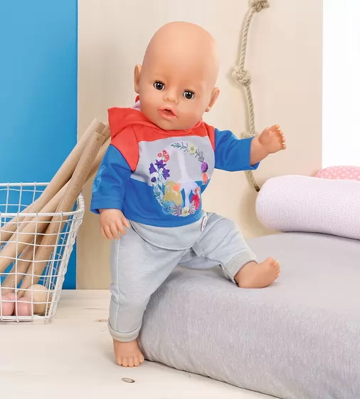 Набор одежды для куклы BABY born - Трендовый спортивный костюм (синий) - 826980-2_4.jpg - № 4