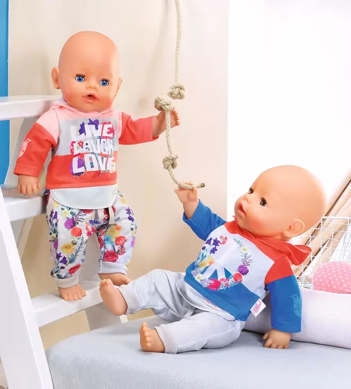 Набор одежды для куклы BABY born - Трендовый спортивный костюм (синий) - 826980-2_6.jpg - № 6