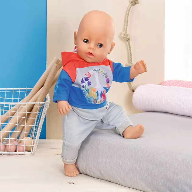 Набор одежды для куклы BABY born - Трендовый спортивный костюм (синий)