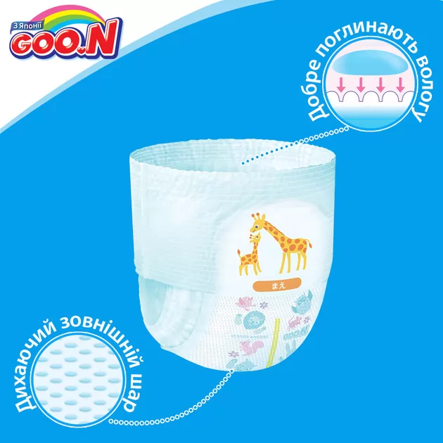 Трусики-Подгузники Goo.N Для Детей (M,  6-12 Кг) коллекция 2018 года