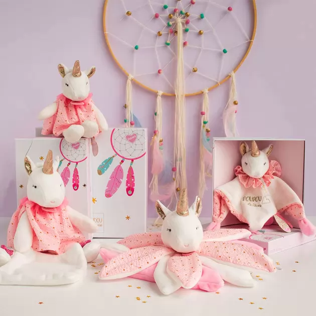 Мягкая игрушка Doudou – Единорог (26 cm)